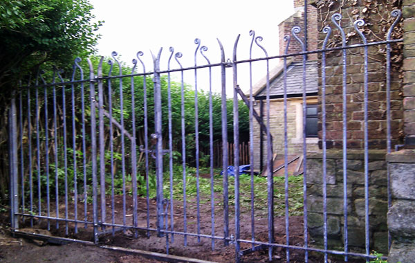 Installation of Screen and Gates for Prayer Garden